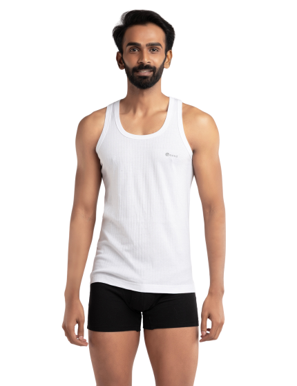 Men's Cotton RibX Vest #9988 - Image 2