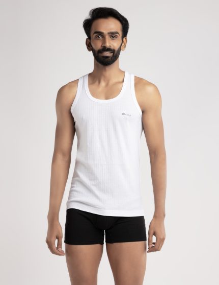 Men's Cotton RibX Vest #9988 - Image 3